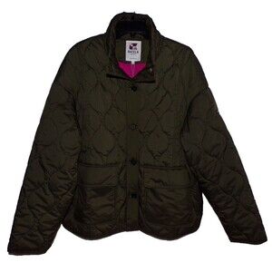 BATELA SEA STYLE Warm Green Quilted Jacket 14 NWT!